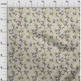 thumbnail image 3 of oneOone Cotton Flex Yellow Fabric Floral Retro Craft Projects Decor Fabric Printed By The Yard 40 Inch Wide, 3 of 5