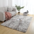 thumbnail image 4 of Hxlamzoo Fluffy Rectangle Area Rug, Soft Tie Dye Rug, Shaggy Colorful Rug, for Bedroom, Living Room, Teen Dorm, Baby Nursery, 4 of 4