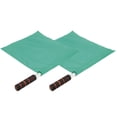 thumbnail image 4 of 2Pcs Arbitre Officiel Drapeaux en Acier Inoxydable Pole Sport Joueur de Ligne Main Drapeau Vert, 4 of 14