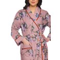 thumbnail image 4 of Moomaya Printed Long Robe With Pockets Cotton Bride Getting Ready Dress, 4 of 6