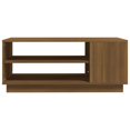 thumbnail image 3 of vidaXL Coffee Table Brown Oak 102x55x43 cm Engineered Wood, 3 of 4