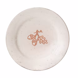 White, variant on Way to Celebrate Harvest Collection White Ceramic Appetizer Plate, 7.78 inch, 1 Piece