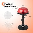 thumbnail image 4 of Costway 1600W Electric BBQ Grill with Warming Rack, Temperature Control & Grease Collector, 4 of 10