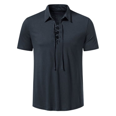 Pisexur Men's Golf Polo Shirts Short Sleeve Quick Dry Lightweight Casual Athletic Collared T-Shirts Solid Slim Fit Golf Casual Tee Shirts