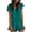 Mint Green, variant on Women's Pajama Sets Satin Ruffle Camisole 2 Piece Pjs Sets Sleepwear Hot Pink L