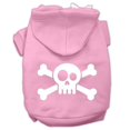 thumbnail image 1 of Skull Crossbone Screen Print Pet Hoodies Light Pink Size Xxl (18), 1 of 1