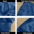 thumbnail image 4 of LIBRCLO Shorts Cargo pour Hommes avec Multiples Poches, Légers, Décontractés, de Plein Air, de Travail, pour la Randonnée et le Golf, 4 of 6