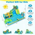 thumbnail image 3 of Costway Inflatable Water Park with Climbing Wall Basketball Rim Target Game & 735W Blower, 3 of 9