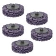 thumbnail image 2 of 5 Pcs Disque de Disque Poly 50mm 2 Pouces Verrouillage Roue de Meulage Détachant Peinture Rouille Violet, 2 of 7