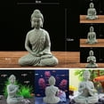thumbnail image 4 of Ornement de Jardin Buddha Assis en Résine Effet Zen Statue Extérieure Intérieure, 4 of 4