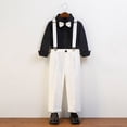 thumbnail image 2 of Timegard Toddler Baby Clothes Boy Formal Pants Button Comfy Casual Children Suit Pants Solid Color, 2 of 4