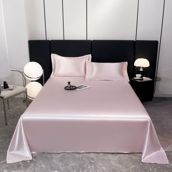 Cagogo under $5 Bed Sheet Set, Ice Silk Bed Sheet Set,3-piece Bedding Collection,Luxurious Soft Cool Fabric,Machine Washable Sheets,All Seasons Comfort Bedding