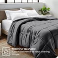 thumbnail image 2 of Bare Home Ultra-Soft Comforter Duvet Insert - Goose Down Alternative - Full, Gray, 2 of 7