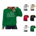 thumbnail image 1 of Chandails en Molleton Arbre de Noël pour Femmes 2025 Manches Longues Col Rond Graphique Arbre de Pin Chandail de Vacances Xmas, 1 of 7