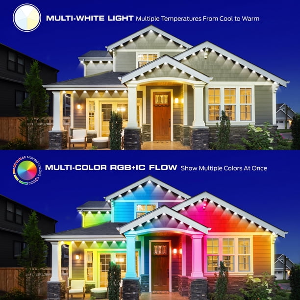 Monster Smart Permanent Outdoor Lights, 50ft, 36 LED RGBIC+