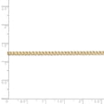 thumbnail image 4 of 14K Yellow Gold 2.5mm Semi-Solid Curb Link Chain Anklet 10 Inch, 4 of 4