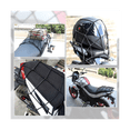 thumbnail image 4 of 3Pcs Motorcycle Helmet Rope High Retractable Black Luggage Helmet Mesh Elastic Rope Strap with Cargo Net, 4 of 7