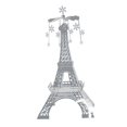 thumbnail image 3 of jifeng Statue Chandelier Décoration de Table en Acier Inoxydable pour Salle à Manger Flocon de Neige, 3 of 9