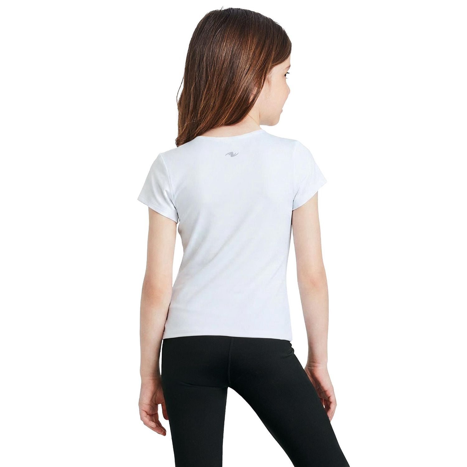 Athletic Works Girls' Crew-Neck Active T-Shirt