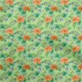 thumbnail image 1 of oneOone Popeline de Coton Tissu Vert Clair Matériel de Robe Tropicale Tissu Imprimé Tissu au Mètre 56 Pouces de Large, 1 of 5
