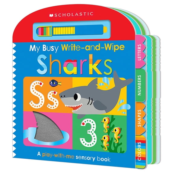 New and Trending: My Busy Write-And-Wipe: Sharks by Scholastic Early Learners