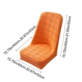 thumbnail image 3 of EGNMCR Home Decor, Room Decor, Wall Decor Large Arcs Half Pack Elastic Dining Table Chair Cover Half Round Household Chair Cover Cushion Backrest One Universals Chair Flock Stools Cover Cover, 3 of 6
