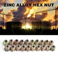 thumbnail image 4 of Noref 20Pcs M8 Zinc Alloy Hex Drive Head Furniture Nuts Threaded For Wood Insert, 4 of 8