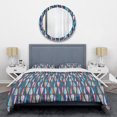 thumbnail image 1 of Designart 'Retro Abstract Drops VIII' Mid-Century Duvet Cover Set, 1 of 4