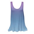 thumbnail image 1 of UPPADA Camisoles d'Été pour Femmes Col Rond Coupe Ample T-Shirts Décontractés Mode Sans Manches Vêtements de Plage Ourlet Fluide Chandails à Enfiler Hauts Plage Boho Vêtements Mes Commandes Passées Bleu Marine,G, 1 of 1