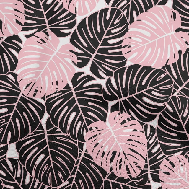 oneOone Viscose Chiffon Medium Pink Fabric Tropical Sewing Craft Projects Fabric Prints By Yard 42 Inch Wide