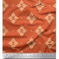 thumbnail image 1 of Soimoi Rayon Crepe Fabric Floral Block Print Fabric by The Yard 46 Inch Wide, 1 of 5