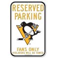 thumbnail image 1 of Pittsburgh Penguins Wincraft 11"x17" Reserved Parking Fans Only Sign, 1 of 1