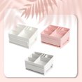 thumbnail image 3 of Ruiboury Detachable Case Box Makeup Storage Grid Jewelry Display Cosmetics Drawer Sundries Lipsticks Holder Office Cabinet White, 3 of 6
