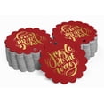 thumbnail image 2 of Inkdotpot Pack Of 100 Real Gold Foil Paper Tags Jingle All The Way Christmas Favor Hang Tags, 2 of 6
