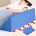 thumbnail image 2 of Ergonomic Bed Wedge Pillow for Body Positioning Support, Foam Triangle Pillow for Elderly and Bedridden Patients, Multi-Functional Nursing Posture Aid with Removable Cover, 2 of 8