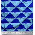 thumbnail image 1 of Soimoi Viscose Chiffon Fabric Triangle Geometric Printed Fabric 1 Yard 42 Inch Wide, 1 of 3