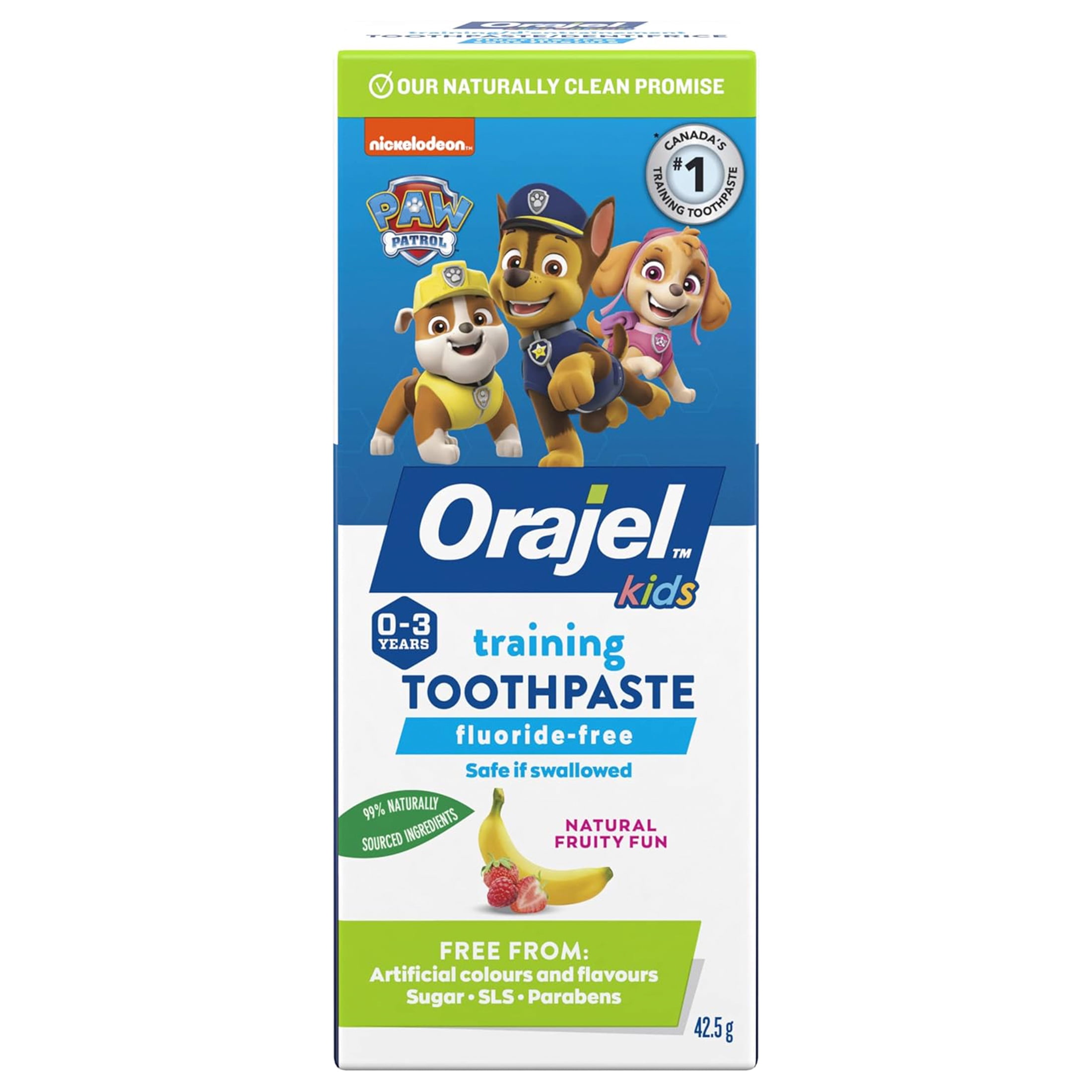 Dentifrice d’entraînement sans fluorure PAW Patrol Orajel Enfants