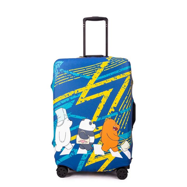 Housse de Protection pour Valise à Roulettes, Housse de Valise Élastique 3D Dessin Animé, Housse de Protection pour Valise 19-32 Pouces, Accessoires de Voyage, D3 m