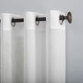 thumbnail image 4 of Mainstays Crushed Voile 2-Pack Sheer Grommet Window Curtains Panel Pair, 4 of 7