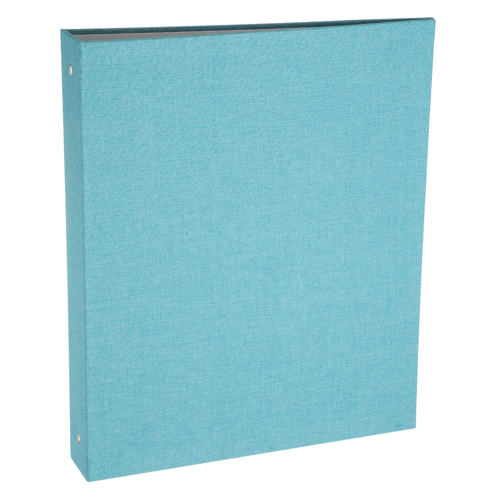 Uxcell 3 Ring Binder, A4 Size Flexible Round Binder Big Capacity Linen Planner Binder for Business Home Classroom, Sky Blue