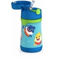 thumbnail image 3 of Thermos Kids Bouteille avec Paille en Acier Inoxydable 10 Oz, Bébé Requin, 3 of 6