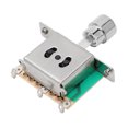 thumbnail image 1 of Metal Guitar Switch, 3 Way Guitar Toggle Switch High Strength Metal Electric Guitar Pickup 3 Way Selector Switch, 1 of 8