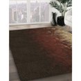 thumbnail image 3 of Ahgly Company Tapis d'Intérieur Lavable en Machine Carré Transitionnel Marron Sienne, 7 Pieds Carré, 3 of 7