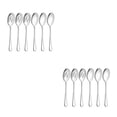 thumbnail image 2 of Youkk Ensemble de 6 Pcs Cuillères de Service Durables en Acier Inoxydable Ensembles pour Acier Inoxydable Durable Ensemble Cuillères en Acier Inoxydable Argent 2Ensemble, 2 of 6