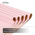 thumbnail image 3 of Unique Bargains Double Sided Color Flower Wrapping Paper Lotus Color+Gold 22.8'x22.8' Waterproof 10 Pack, 3 of 5