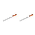 thumbnail image 2 of Wweixi Stainless Steel Blade Offset Spatula For Cake Decorating Multifunction Best Helper Frosting Spatula Scimitar 10in 2Set, 2 of 6
