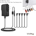 thumbnail image 2 of Guitar Pedal Power Supply 9V 850mA AC Adapter with 5-Way Chain Cable and 2 m Cord Tip-Negative Barrel Connector, 2 of 9