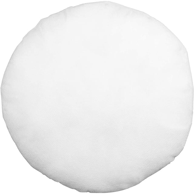 Insert d'Oreiller Rond 18 Pouces Rempli de Polyester Housse Standard