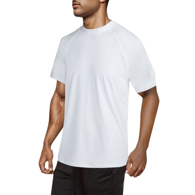 Men's UPF 50+ Short Sleeve Swim Tee - Quick Dry Rash Guard for Hiking, Surfing, Paddle Sports & Beach Activities