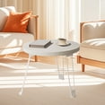 thumbnail image 4 of RKSTN Petites Tables Rondes en Bois Petite Table Pliante Table d'Appoint pour Sofa Petite Table Ronde Mobile Petite Table à Manger pour la Maison Extérieur pour la Maison, 4 of 5